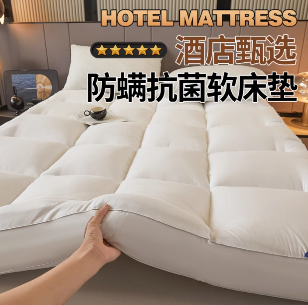 91家纺网 家纺一手货源 找家纺 （总）澜昕 酒店民宿全棉磨毛舒适垫家用可折叠加厚床垫