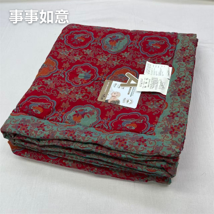 91家纺网 家纺一手货源 找家纺 （总）鲁爱家纺供货 2025新款全棉双层纱提花夏被