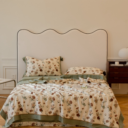 （总）优然居 2023新款60支天丝数码印花夏被四件套