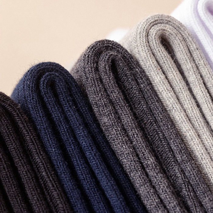 91家纺网 家纺一手货源 找家纺 【男士暗纹中筒袜】日式无印休闲棉袜良品纯色暗纹袜子中筒男袜透气袜