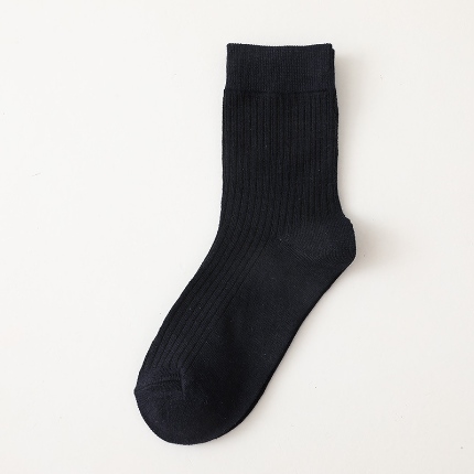 91家纺网 家纺一手货源 找家纺 【男士暗纹中筒袜】日式无印休闲棉袜良品纯色暗纹袜子中筒男袜透气袜