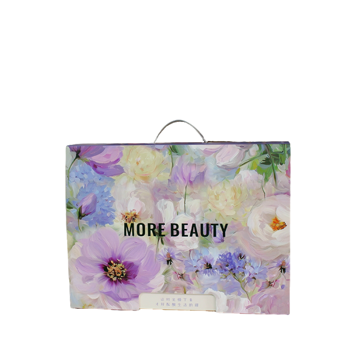 91家纺网 家纺一手货源 找家纺 （总）金象印务（森翔包装）紫色花卉套件礼盒