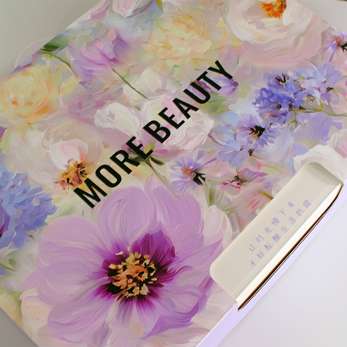 91家纺网 家纺一手货源 找家纺 （总）金象印务（森翔包装）紫色花卉套件礼盒