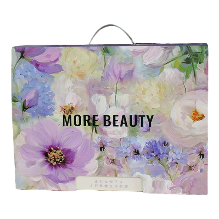 91家纺网 家纺一手货源 找家纺 （总）金象印务（森翔包装）紫色花卉套件礼盒