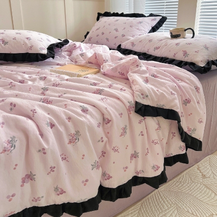 91家纺网 家纺一手货源 找家纺 坚果摄影  小红书风自然光夏被拍摄