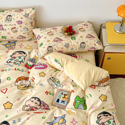 91家纺网 家纺一手货源 找家纺 坚果摄影  小清新风卡通套件拍摄样片