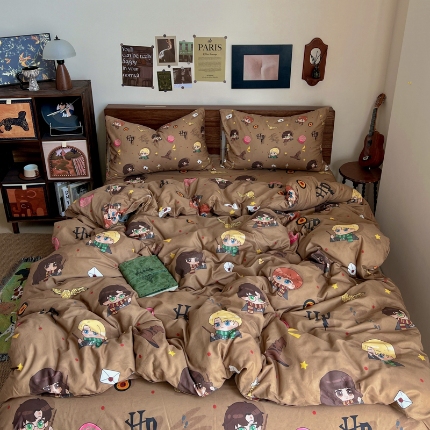 91家纺网 家纺一手货源 找家纺 坚果摄影   小红书风卡通套件拍摄