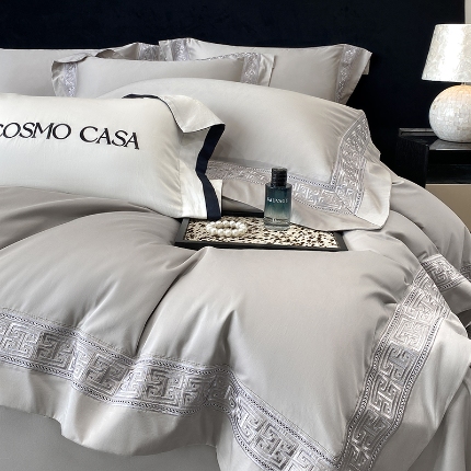 （总）星蕴家纺 2025新款双股长绒棉全棉纯棉刺绣四件套-柏林系列