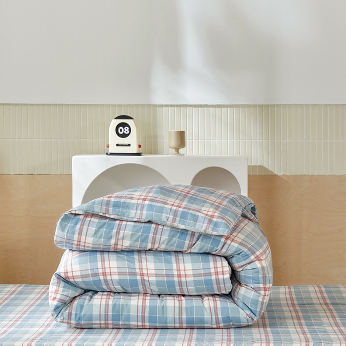 91家纺网 家纺一手货源 找家纺 （总）全棉色织水洗棉床笠学生宿舍上下铺席梦思床垫套床罩A类