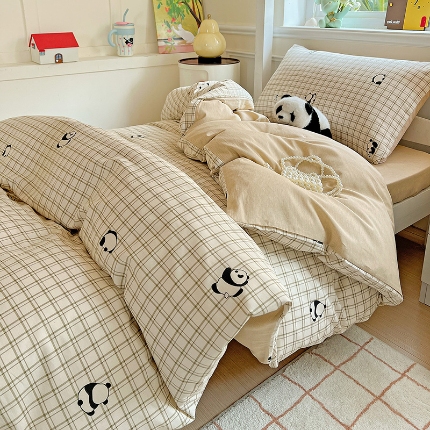 91家纺网 家纺一手货源 找家纺 全棉高品质新疆棉印花四件套学生三件套床单款床笠款