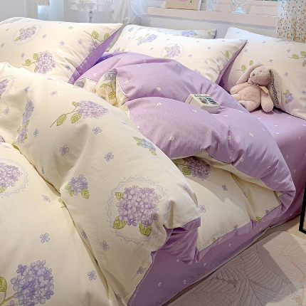 91家纺网 家纺一手货源 找家纺 全棉高品质新疆棉印花四件套学生三件套床单款床笠款