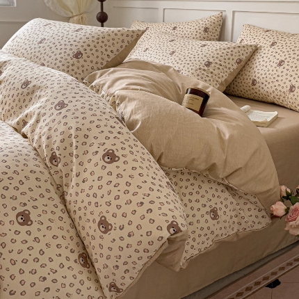 91家纺网 家纺一手货源 找家纺 全棉高品质新疆棉印花四件套学生三件套床单款床笠款