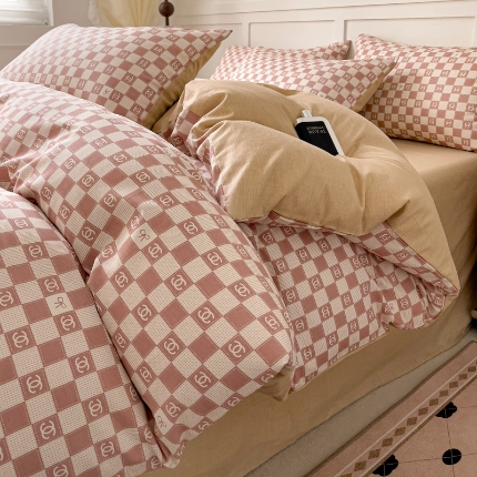 91家纺网 家纺一手货源 找家纺 全棉高品质新疆棉印花四件套学生三件套床单款床笠款