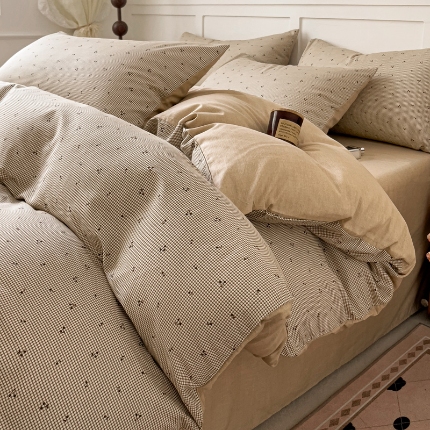 91家纺网 家纺一手货源 找家纺 全棉高品质新疆棉印花四件套学生三件套床单款床笠款