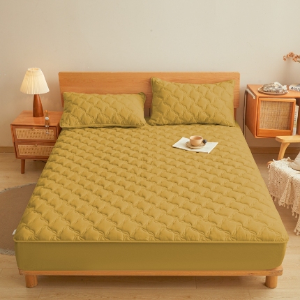 91家纺网 家纺一手货源 找家纺 （总）多谷家纺 2025新款纯棉色织大豆夹棉床笠