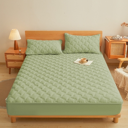 91家纺网 家纺一手货源 找家纺 （总）多谷家纺 2025新款纯棉色织大豆夹棉床笠