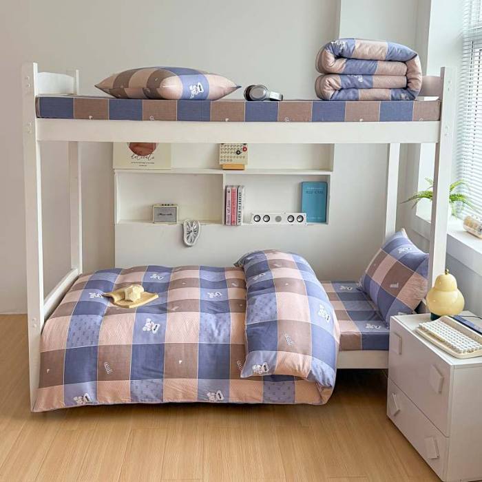 91家纺网 家纺一手货源 找家纺 （总）2025春夏新款100%全棉纯棉学生六件套床单款三件套上下铺宿舍六件套一整套 