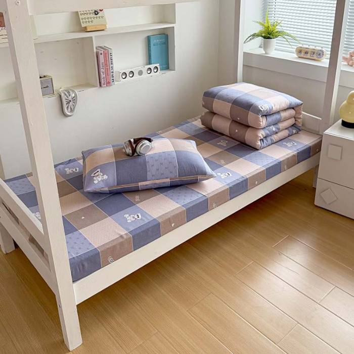 91家纺网 家纺一手货源 找家纺 （总）2025春夏新款100%全棉纯棉学生六件套床单款三件套上下铺宿舍六件套一整套 