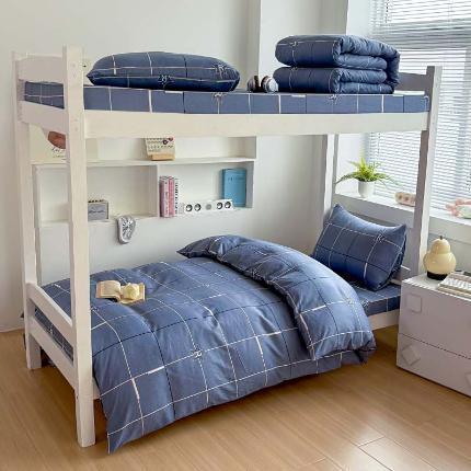 91家纺网 家纺一手货源 找家纺 （总）2025春夏新款100%全棉纯棉学生六件套床单款三件套上下铺宿舍六件套一整套 