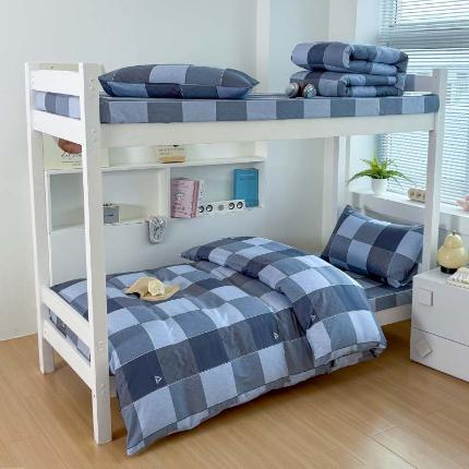 91家纺网 家纺一手货源 找家纺 （总）2025春夏新款100%全棉纯棉学生六件套床单款三件套上下铺宿舍六件套一整套 