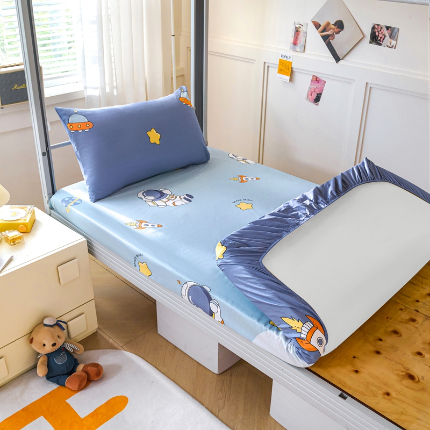 91家纺网 家纺一手货源 找家纺 （总）斯尔顿 2025新款全棉印花学生单床笠