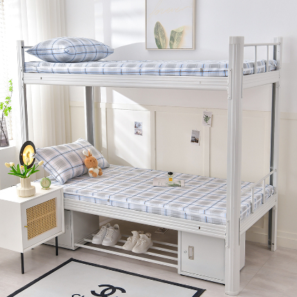 91家纺网 家纺一手货源 找家纺 （总）斯尔顿 2025新款13070全棉纯棉印花学生宿舍上下铺套件-第二批单品床垫套床垫套单件