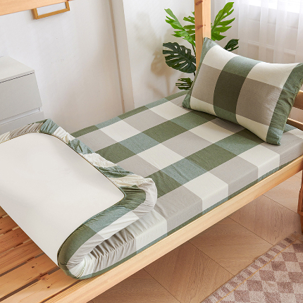 91家纺网 家纺一手货源 找家纺 （总）斯尔顿 2025新款A类全棉色织水洗棉床笠