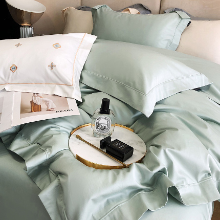 91家纺网 家纺一手货源 找家纺 （总）乐美家纺 2025新款A类100支—简爱系列埋线工艺四件套