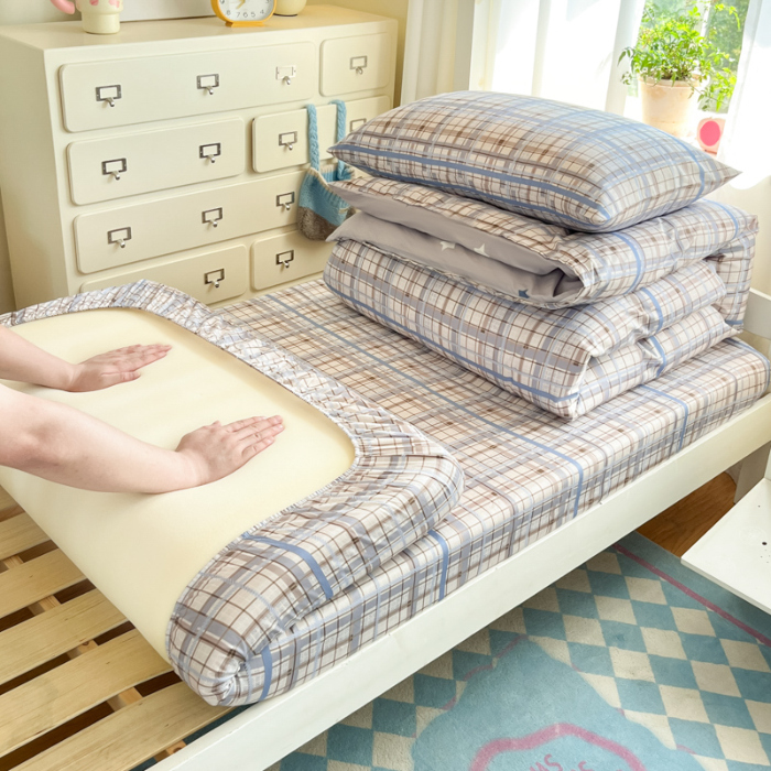 91家纺网 家纺一手货源 找家纺 寻米 2025新款全棉印花学生季学生三件套 柏林小镇