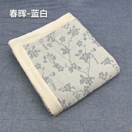 91家纺网 家纺一手货源 找家纺 （总）鲁爱家纺供货2025新款棉麻手包边夏被（纯跑量）