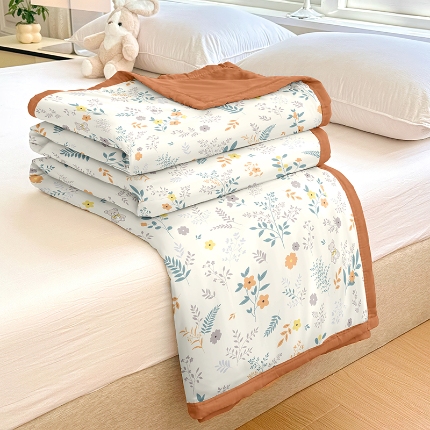 91家纺网 家纺一手货源 找家纺 （总）友承家纺 2025新款舒适印花水洗棉夏被