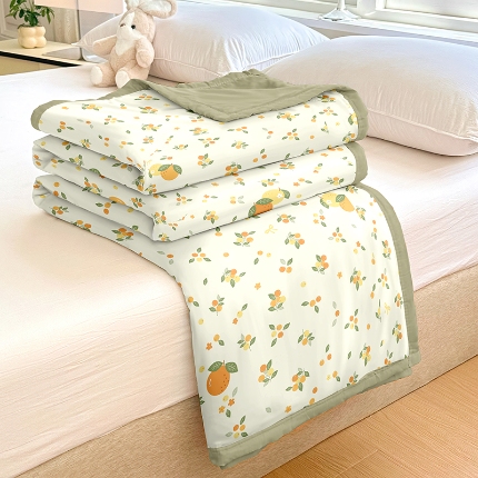 91家纺网 家纺一手货源 找家纺 （总）友承家纺 2025新款舒适印花水洗棉夏被