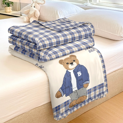 91家纺网 家纺一手货源 找家纺 （总）友承家纺 2025新款舒适印花水洗棉夏被