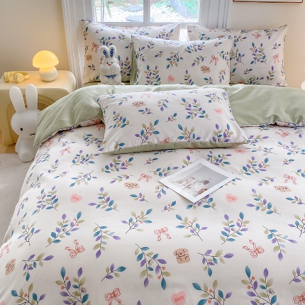 91家纺网 家纺一手货源 找家纺 （总）友承家纺 2025新款芦荟棉亲肤四件套