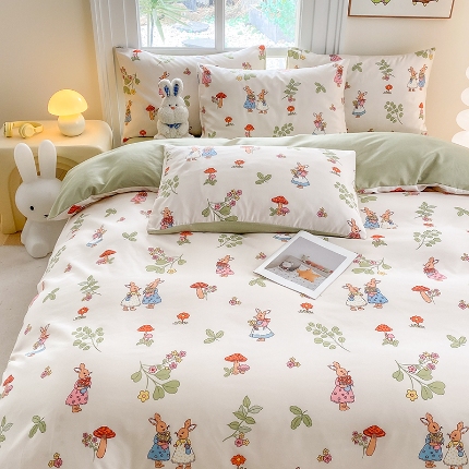 91家纺网 家纺一手货源 找家纺 （总）友承家纺 2025新款芦荟棉亲肤四件套