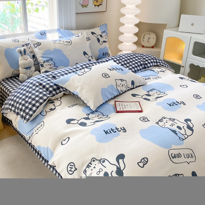 91家纺网 家纺一手货源 找家纺 （总）友承家纺 2025新款芦荟棉亲肤四件套