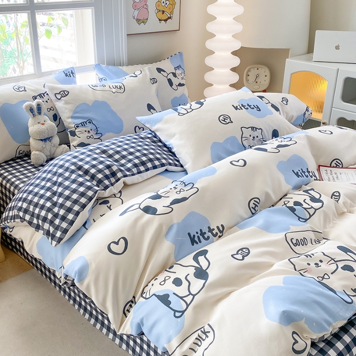 91家纺网 家纺一手货源 找家纺 （总）友承家纺 2025新款芦荟棉亲肤四件套