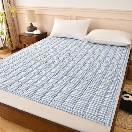 91家纺网 家纺一手货源 找家纺 （总）2025新款色织全棉水洗棉新疆棉花床垫