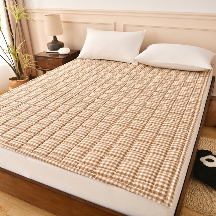 91家纺网 家纺一手货源 找家纺 （总）2025新款色织全棉水洗棉新疆棉花床垫