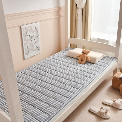 91家纺网 家纺一手货源 找家纺 （总）2025新款色织全棉水洗棉新疆棉花床垫学生宿舍加厚床褥子