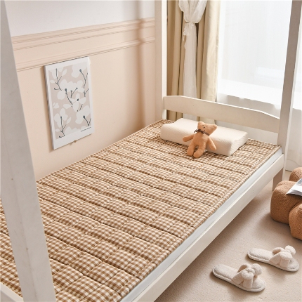 91家纺网 家纺一手货源 找家纺 （总）2025新款色织全棉水洗棉新疆棉花床垫学生宿舍加厚床褥子