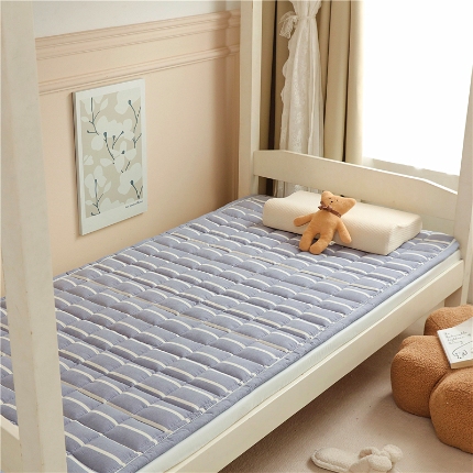 91家纺网 家纺一手货源 找家纺 （总）2025新款色织全棉水洗棉新疆棉花床垫学生宿舍加厚床褥子