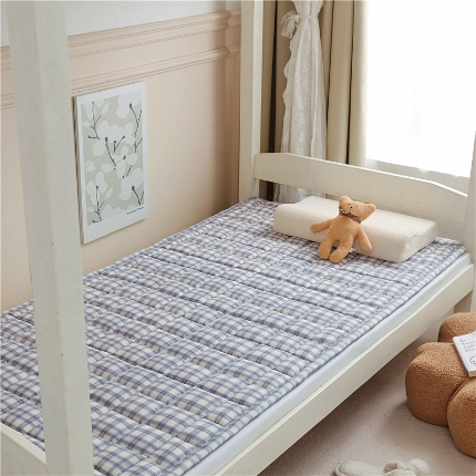 91家纺网 家纺一手货源 找家纺 （总）2025新款色织全棉水洗棉新疆棉花床垫学生宿舍加厚床褥子