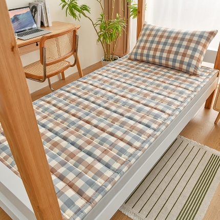 91家纺网 家纺一手货源 找家纺 （总）2025新款色织全棉水洗棉新疆棉花床垫学生宿舍加厚床褥子