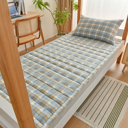 91家纺网 家纺一手货源 找家纺 （总）2025新款色织全棉水洗棉新疆棉花床垫学生宿舍加厚床褥子