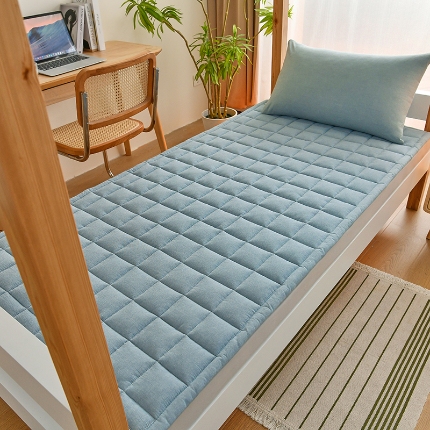 91家纺网 家纺一手货源 找家纺 （总）2025新款色织全棉水洗棉新疆棉花床垫学生宿舍加厚床褥子