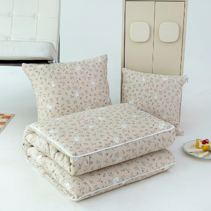 91家纺网 家纺一手货源 找家纺 （总）番茄+ 2025新款13370全棉印花卡通抱枕被