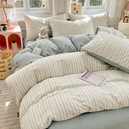 91家纺网 家纺一手货源 找家纺 （总）（总）2025新款13070全棉纯棉四件套超柔印花卡通系列软糯透气床单被套枕套床品套件