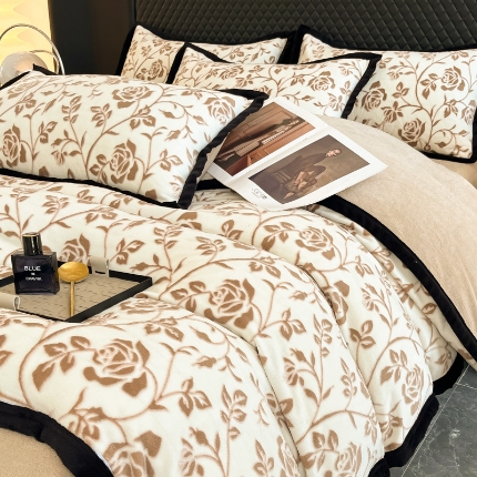 91家纺网 家纺一手货源 找家纺 青禾视觉  轻奢风套件拍摄赏析