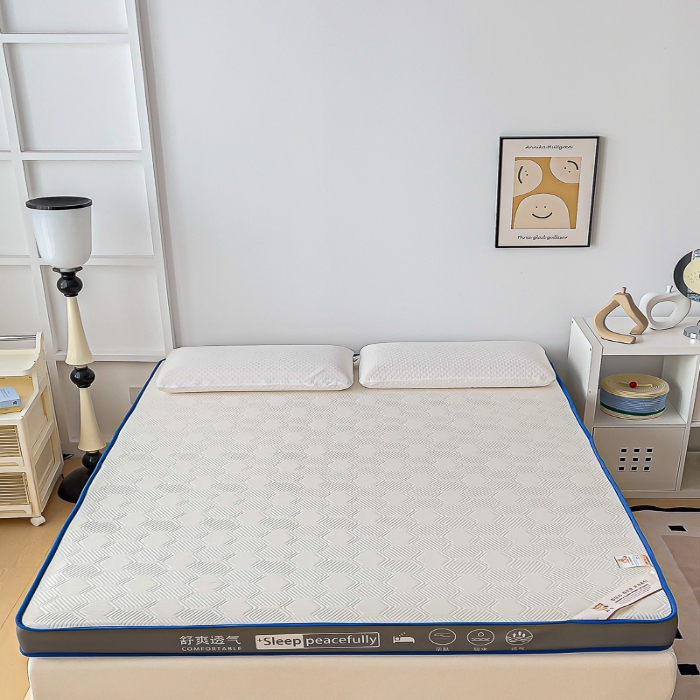91家纺网 家纺一手货源 找家纺 MOA床垫 2025最新款加厚海绵床垫卧室软垫乳胶床垫学生宿舍记忆棉床垫 凌云（白）厚6.5cm